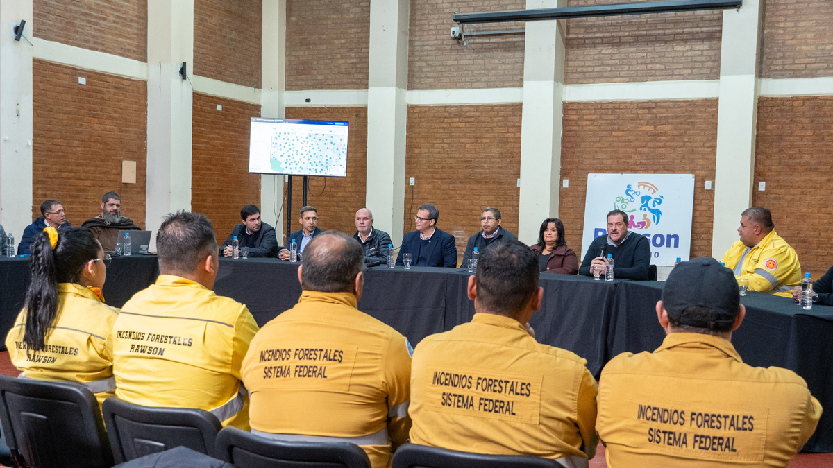 Presentación municipal del centro de emergencias y del programa Rawson Preparado
