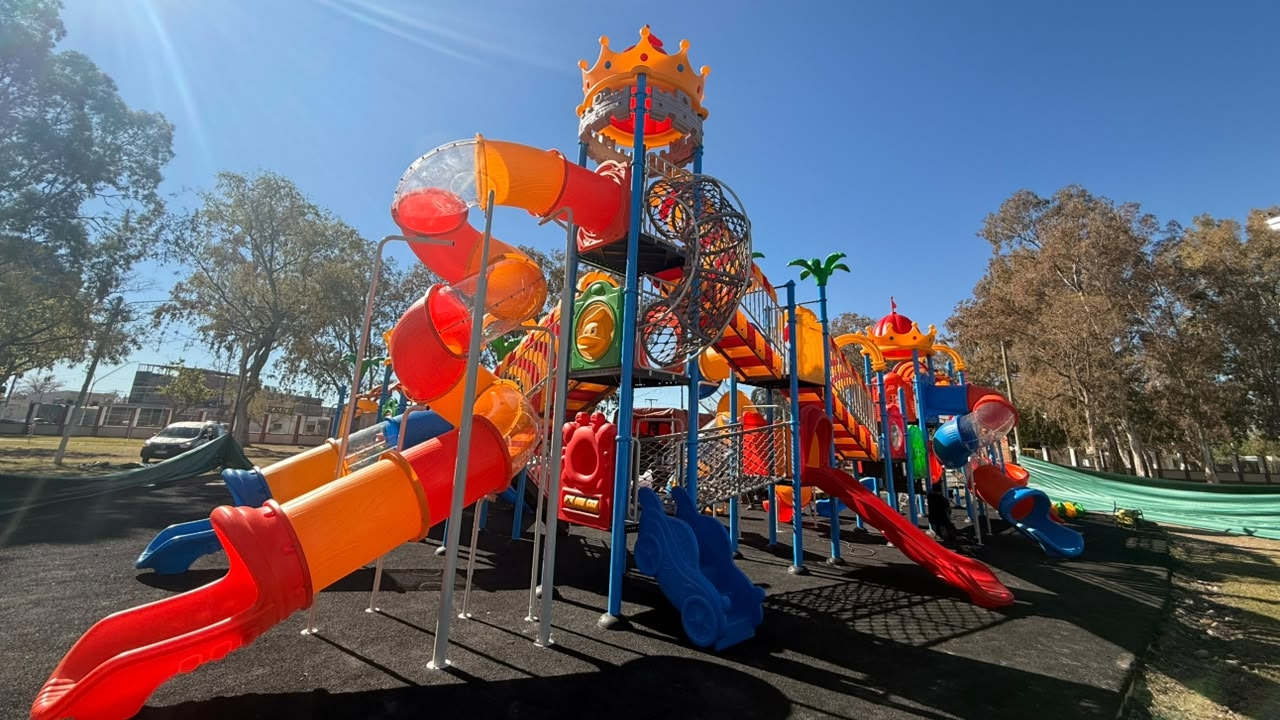Imagen del sector de juegos del Parque Papa Francisco difundida por Diario Huarpe.