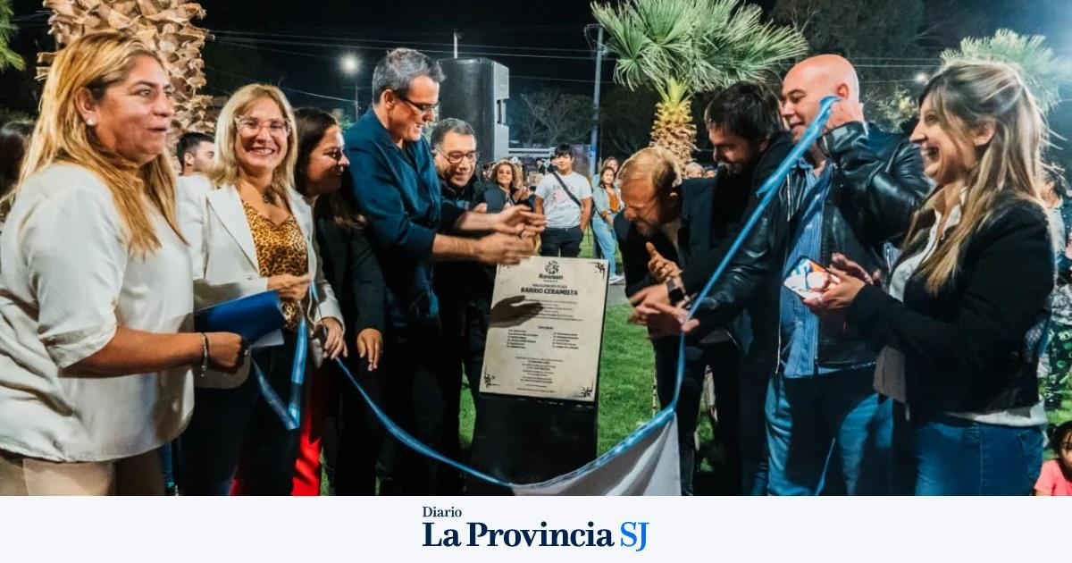 Inauguración de espacios públicos durante la semana del 84.º aniversario de Rawson