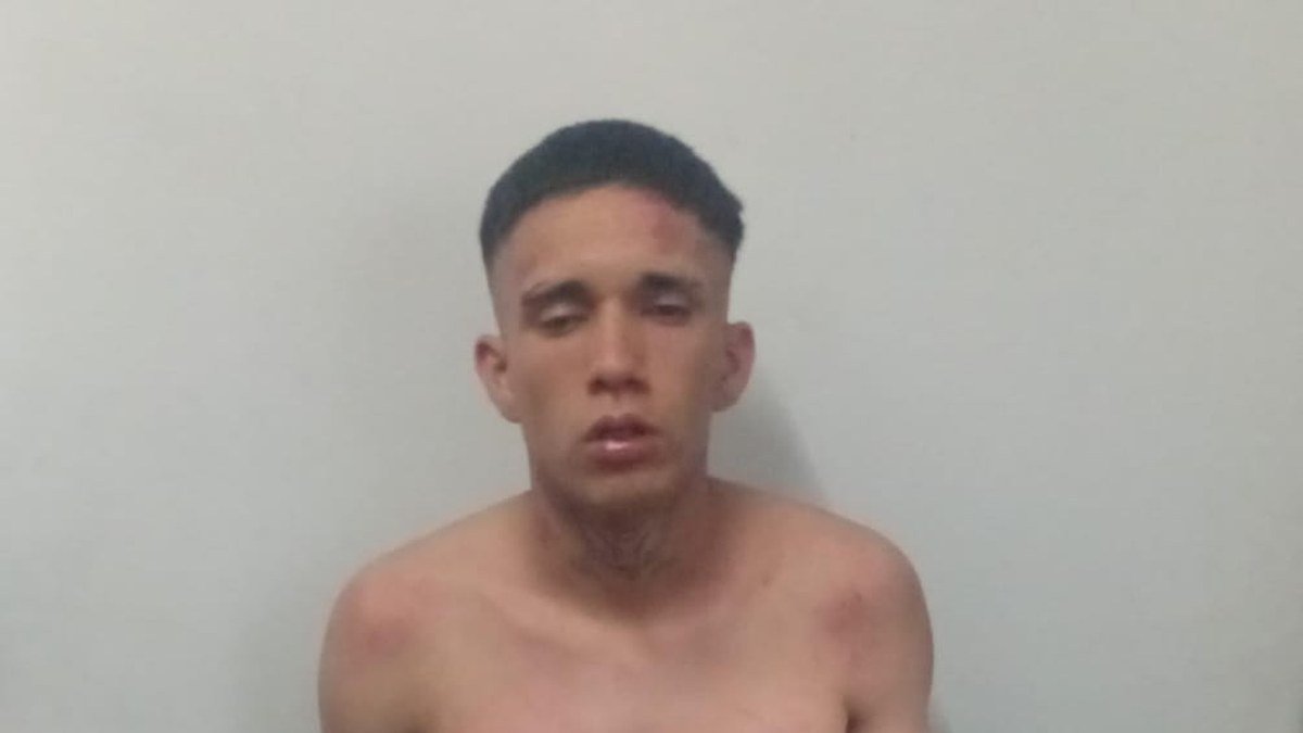 Rawson: cayó Andrés Isaac Martínez tras un raid de asaltos con cuchillo de carnicero y atacar a la Policía
