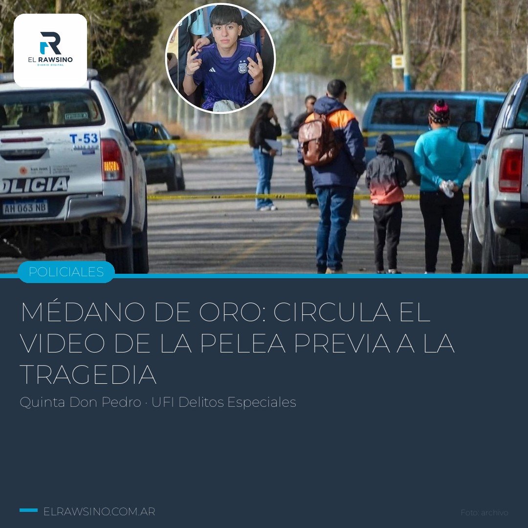 Médano de Oro: circula el video de la pelea de jóvenes previa a la tragedia de los mellizos