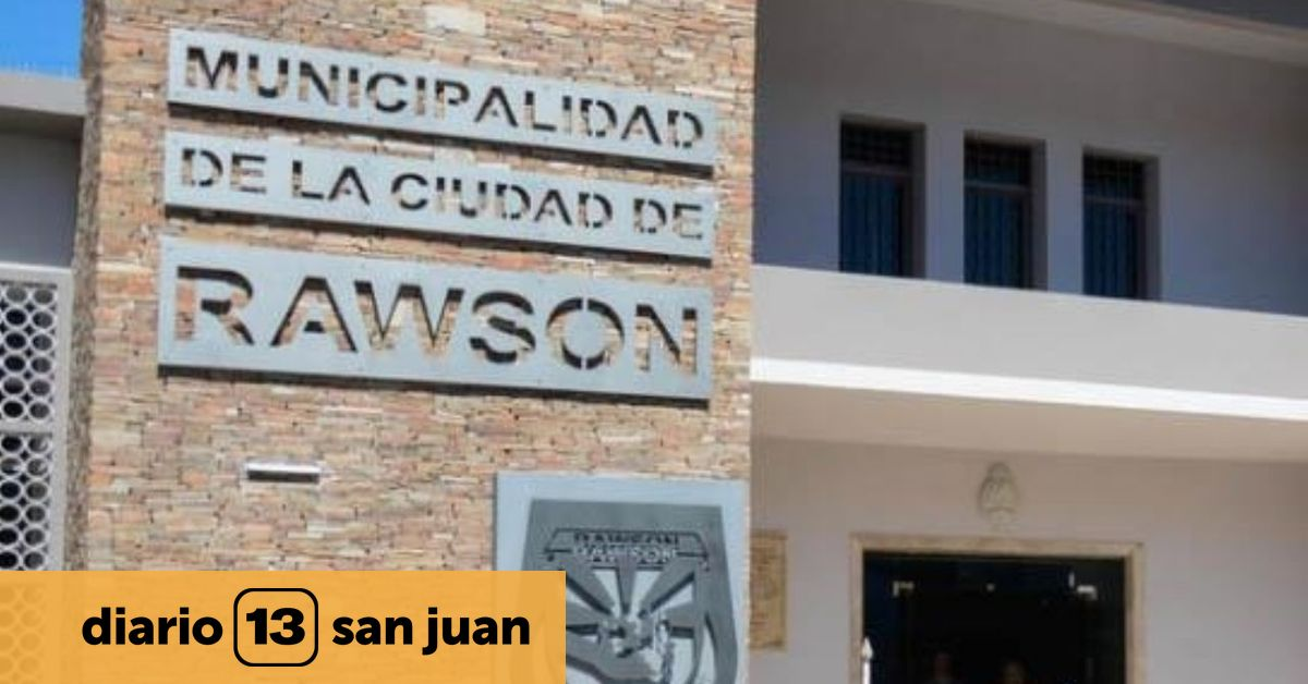 Edificios municipales de Rawson en la imagen de la cobertura.
