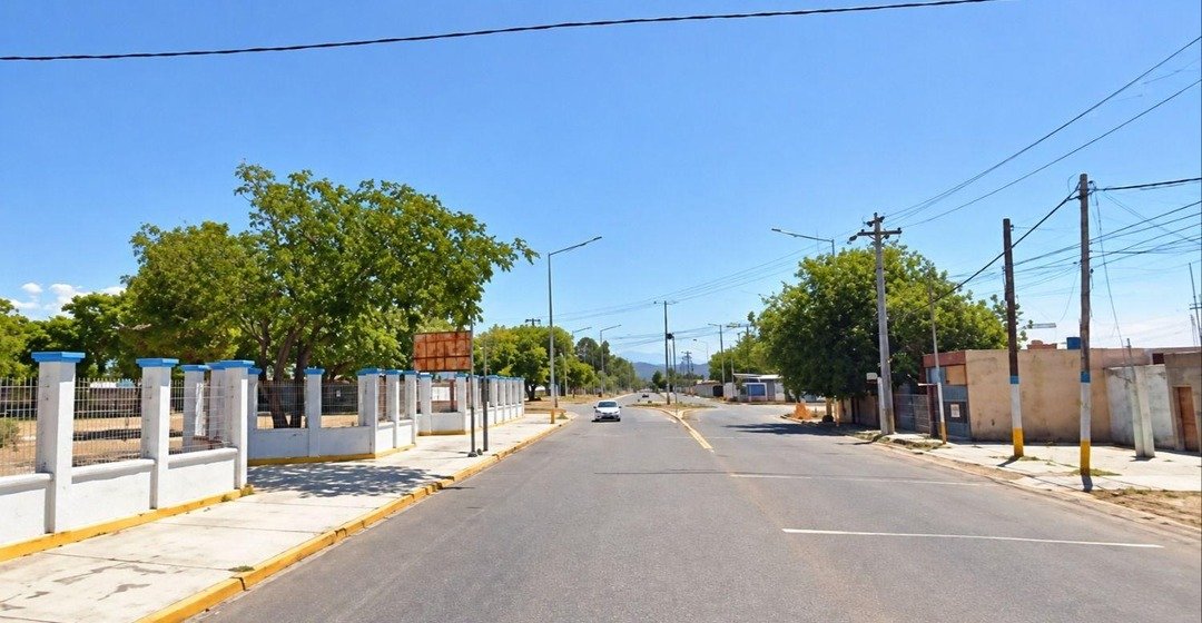 Calle Doctor Ortega, en Rawson, cerca del Parque Recreativo Municipal.