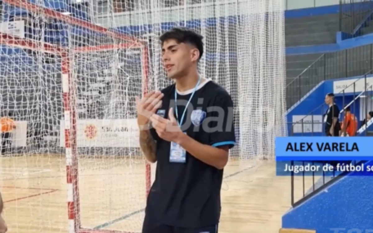 Axel Varela, futbolista rawsino de Unión de Villa Krause e integrante de la Selección Argentina de Fútbol para Sordos