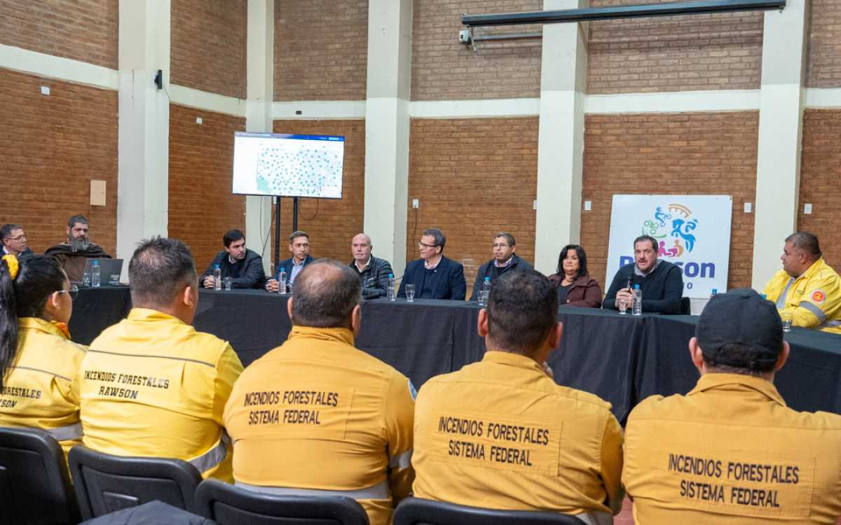 Presentación municipal del centro de emergencias y del programa Rawson Preparado