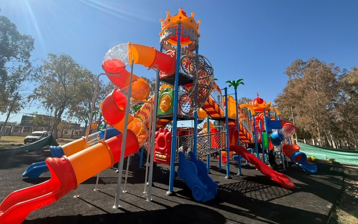 Imagen del sector de juegos del Parque Papa Francisco difundida por Diario Huarpe.