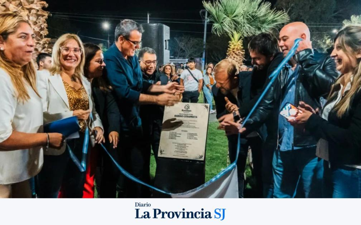 Inauguración de espacios públicos durante la semana del 84.º aniversario de Rawson