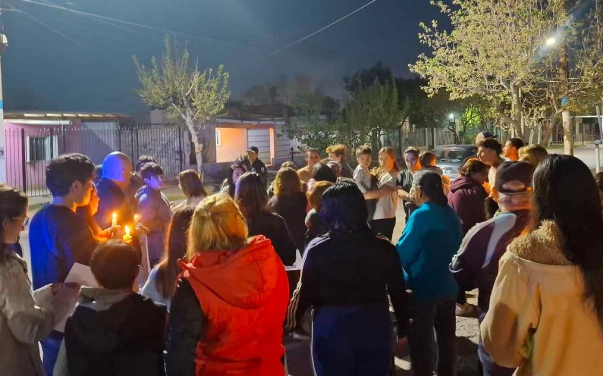Marcha silenciosa realizada en Villa San Damián para pedir justicia por Estela Carrizo