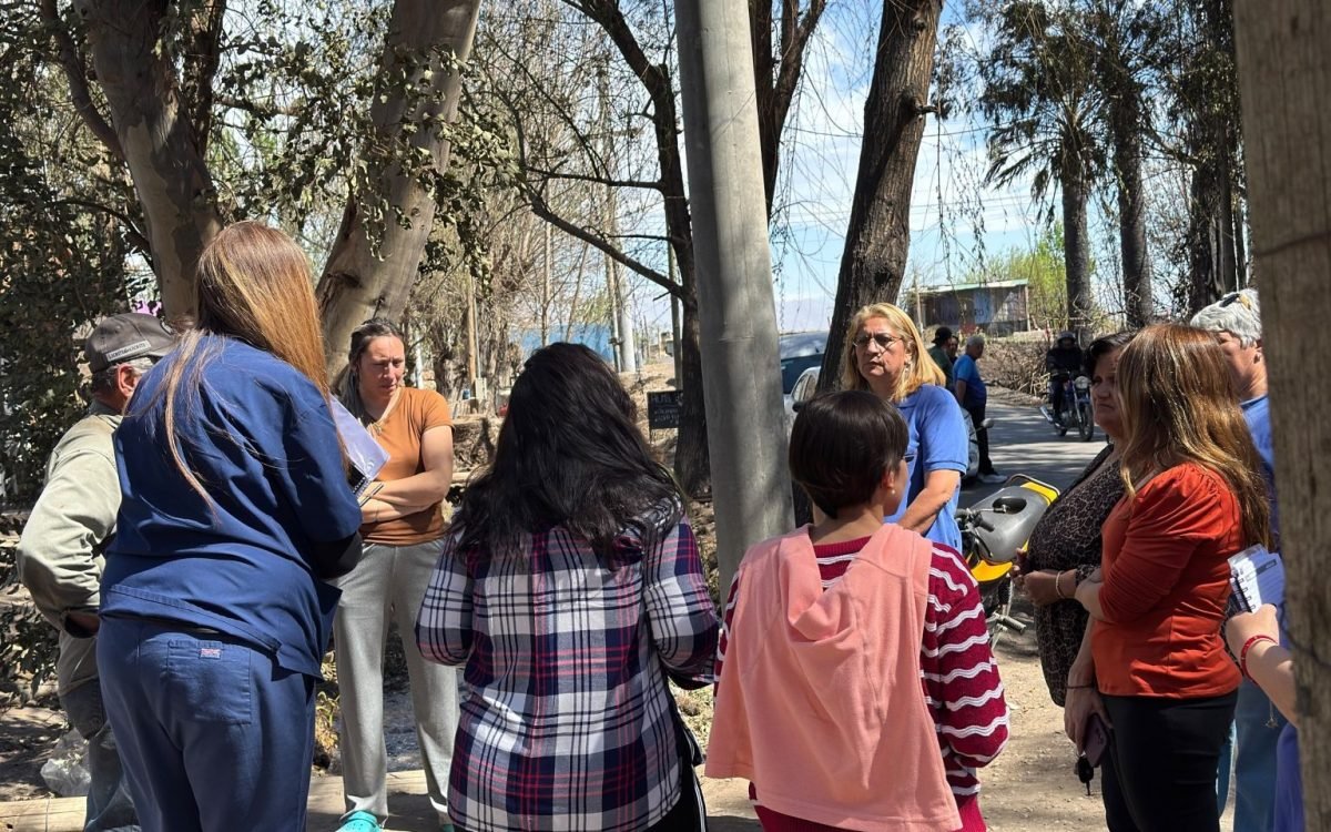 Operativo de asistencia municipal en MÃ©dano de Oro. CrÃ©dito Municipio de Rawson.