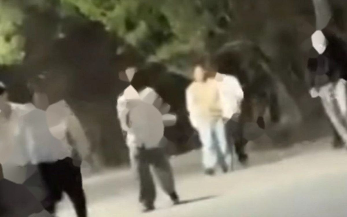 Captura de video de pelea en MÃ©dano de Oro. CrÃ©dito captura de video / Tiempo de San Juan.