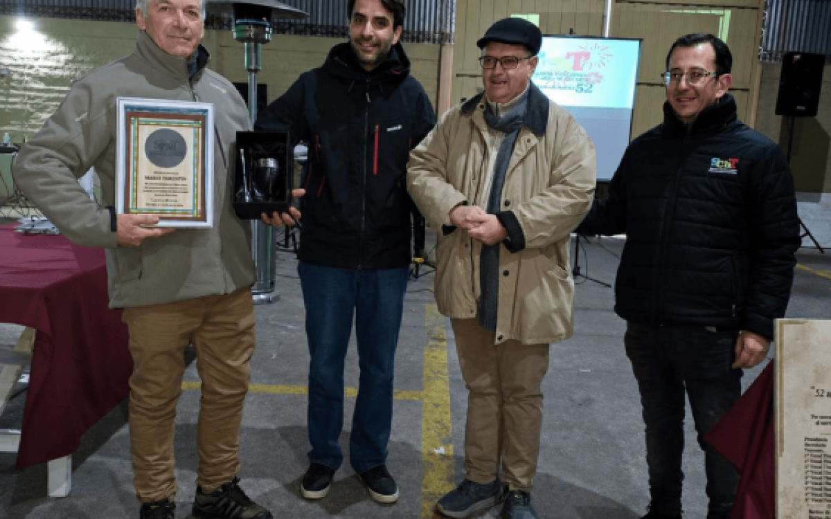 Acto por los 70 años de la Sociedad de Chacareros Temporarios en el Mercado Concentrador de Rawson